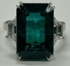 Platinum Emerald & Diamond Ring (Dayton, NJ)