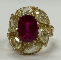 18K White Gold, Sapphire & Diamond Ring (Dayton, NJ)