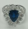 18K White Gold, Sapphire & Diamond Ring (Dayton, NJ)