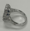 18K White Gold, Sapphire & Diamond Ring (Dayton, NJ) - 2