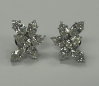 18K White Gold & Diamond Earrings (Dayton, NJ)