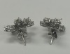 18K White Gold & Diamond Earrings (Dayton, NJ) - 2