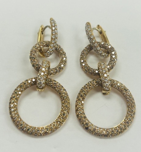18K Gold & Diamond Earrings (Dayton, NJ)