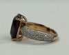 18K Gold, Garnet & Diamond Ring (Dayton, NJ) - 2