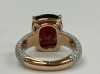 18K Gold, Garnet & Diamond Ring (Dayton, NJ) - 3