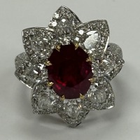 Platinum, Ruby & Diamond Ring (Dayton, NJ)