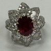Platinum, Ruby & Diamond Ring (Dayton, NJ)