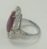 Platinum, 18K Glass-Ruby & Diamond Ring (Dayton, NJ) - 2