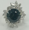 18KW Gold, Diamond & Zircon Ring (Dayton, NJ)