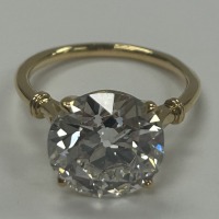 18KY Gold & Diamond Solitaire Ring (Dayton, NJ)