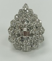 18KW Gold & Diamond Cluster Ring (Dayton, NJ)