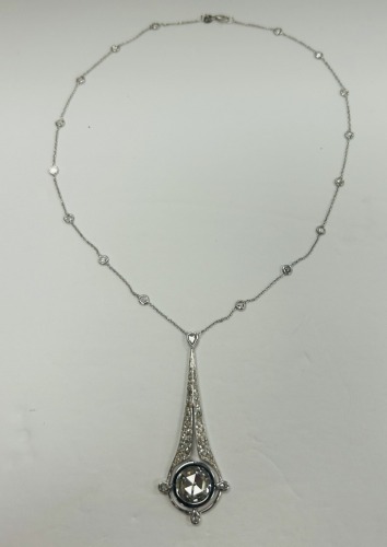 18KW Gold & Diamond Necklace (Dayton, NJ)