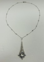 18KW Gold & Diamond Necklace (Dayton, NJ)