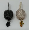 18K Gold Diamond Spinels & Citrine Briolettes Earings Set (Dayton, NJ)