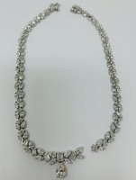 18K Gold Diamond & Saphire Necklace (Dayton, NJ)