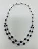 18K Gold Diamond & Saphire Necklace (Dayton, NJ) - 2