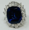 Platinum Ring with Diamonds & Tanzanite (Dayton, NJ)