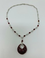 18K Gold Diamond & Rubie Necklace (Dayton, NJ)