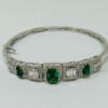 18K Gold Diamond & Emerald Bracelet (Dayton, NJ)