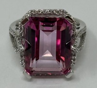 14K Gold Diamond & Tournaline Ring (Dayton, NJ)