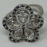 18K Gold Diamond & Sapphire Ring (Dayton, NJ)