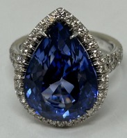 18K Gold Diamond & Sapphire Ring (Dayton, NJ)