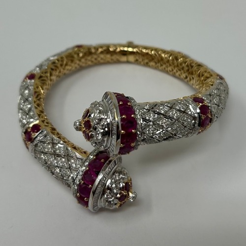 18K Gold Ruby & Diamond Bracelet (Dayton, NJ)