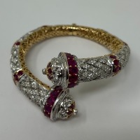 18K Gold Ruby & Diamond Bracelet (Dayton, NJ)