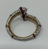 18K Gold Ruby & Diamond Bracelet (Dayton, NJ) - 2