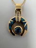 14k Gold Topaz Opal & Diamond Pendent (Dayton, NJ) - 2