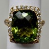 14K Gold Tourmaline & Diamond Ring (Dayton, NJ)
