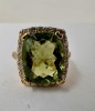 14K Gold Tourmaline & Diamond Ring (Dayton, NJ) - 6