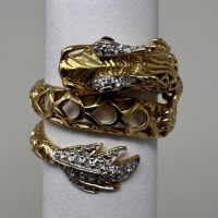 John Hardy 18K Gold Diamond & Ruby Ring (Dayton, NJ)