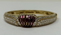 18K Gold Diamond & Ruby Bracelet (Dayton, NJ)