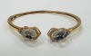 18K Gold Moonstone Mexican Alexandrite & Diamond Bracelet (Dayton, NJ) - 2