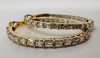 18KY Gold & Diamond Hoop Earrings (Dayton, NJ)