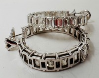 18KY Gold & Diamond Hoop Earrings (Dayton, NJ)