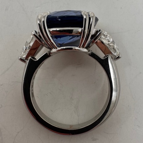 Platinum, Sapphire & Diamond Ring (Dayton, NJ)