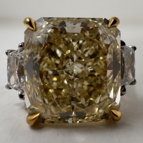 18K Gold, Platinum & Diamond Earrings (Dayton, NJ)