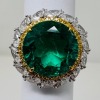 18K Gold, Emerald & Diamond Ring (Dayton, NJ) - 2