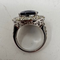 18KW Gold, Sapphire & Diamnd Ring (Dayton, NJ)