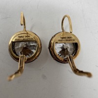 Fred Leighton Sterling & 18K Diamond Earrings (Dayton, NJ)