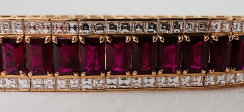 18KR, Ruby & Diamond Bracelet (Dayton, NJ)