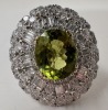 18KW Gold Peridot & Diamond Ring (Dayton, NJ)