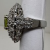 18KW Gold Peridot & Diamond Ring (Dayton, NJ) - 6