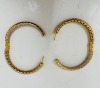 18KY Gold & Diamond Hoop Earrings (Dayton, NJ) - 4