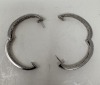 18KW Gold and Diamond Hoop Earrings (Dayton, NJ) - 4