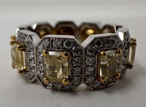 18K Gold & Diamond Eternity Band Ring (Dayton, NJ)