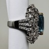18KW Gold, Aquamarine & Diamond Ring (Dayton, NJ) - 4