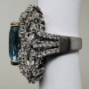 18KW Gold, Aquamarine & Diamond Ring (Dayton, NJ) - 5